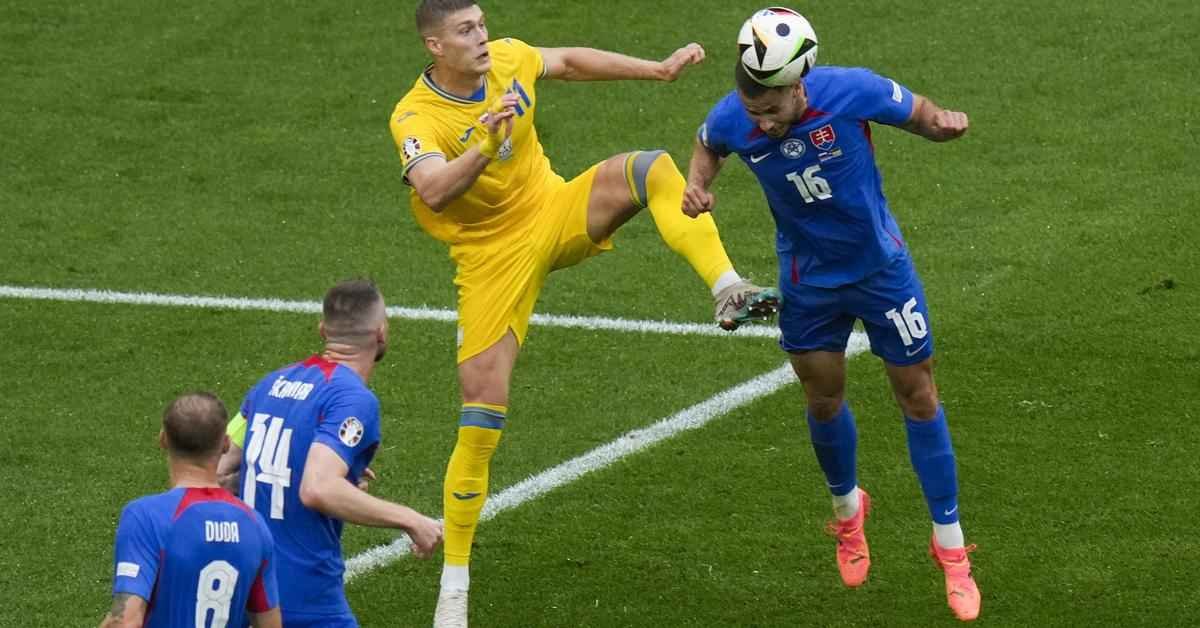 Slovakia vs Romania at Euro 2024. (Source: ESPN)